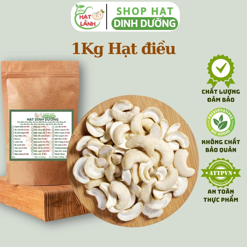 1Kg Hạt điều sữa vỡ đôi sấy khô, hạt điều vỡ đôi nhân trắng làm sữa hạt - Tiệm Hạt Lành