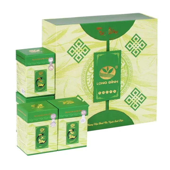 Bộ Trà Ô Long 5 Hoa Mai Long Đỉnh 600 gram