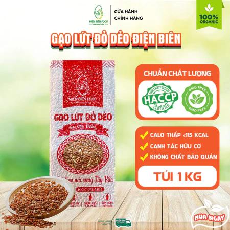 Gạo Lứt Đỏ Dẻo Điện Biên 1kg
