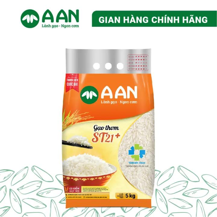 Gạo Thơm Đặc sản Sóc Trăng ST21+ túi 5kg