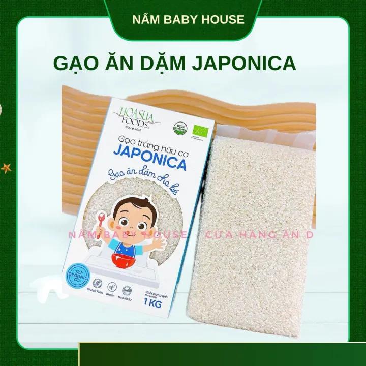 Gạo trắng hữu cơ Japonica Hoa Sữa cho bé dặm - 1kg