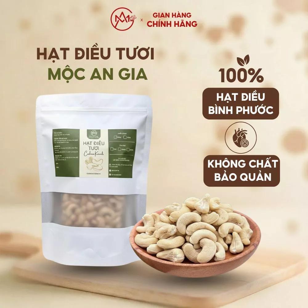 Hạt Điều Tươi Nguyên Hạt Bình Phước - Ngọt Béo Tự Nhiên cùng Mộc An Gia Quà Tặng Ý Nghĩa