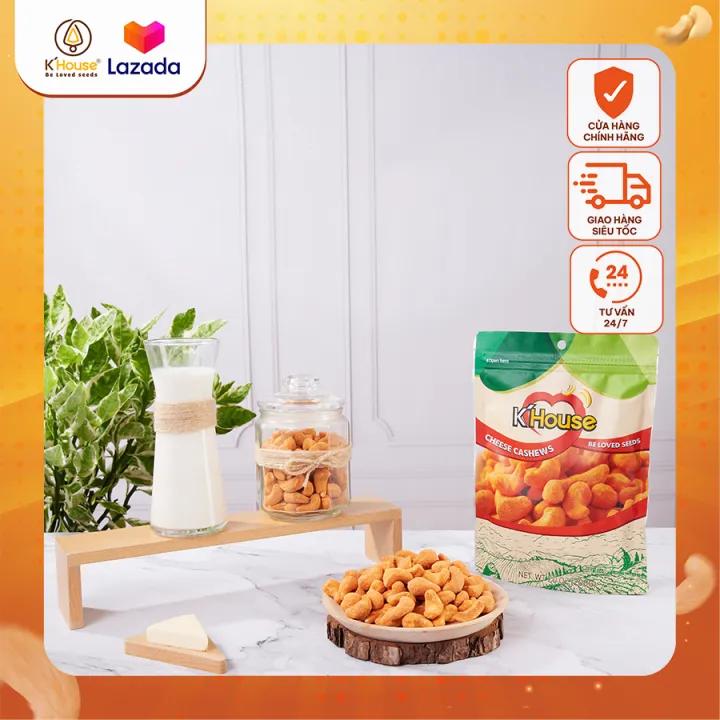 Hạt Điều Phô Mai Khouse Túi Zipper 200Gr - Hạt Điều K'House Bình Phước