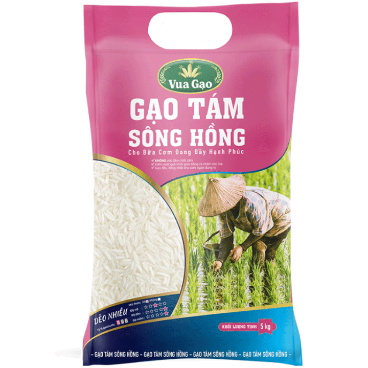 GẠO TÁM SÔNG HỒNG TÚI 5KG