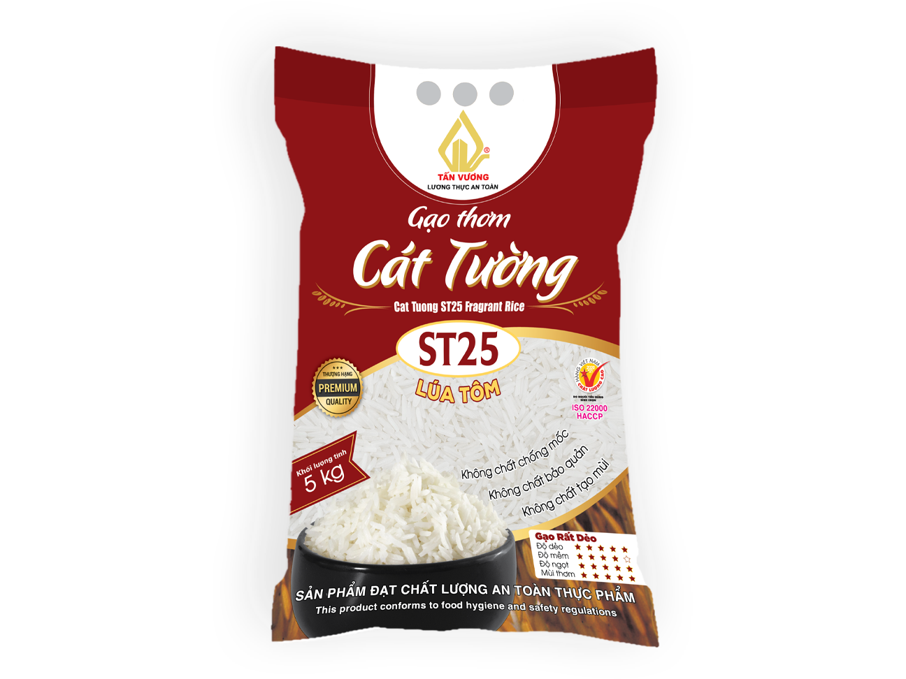 Gạo thơm Cát Tường ST25