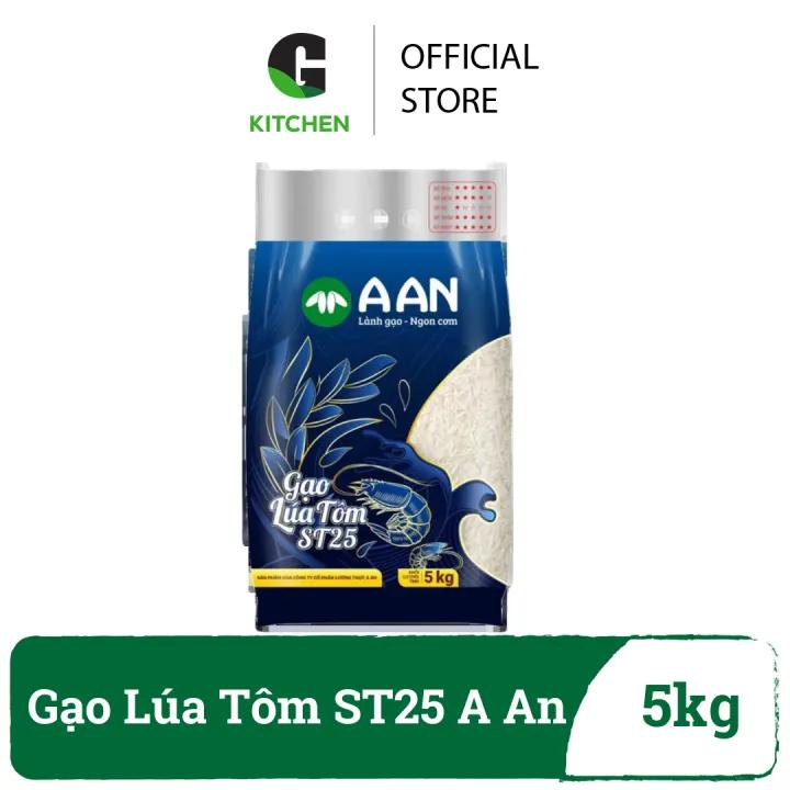 Gạo Lúa Tôm ST25 A An túi 5kg