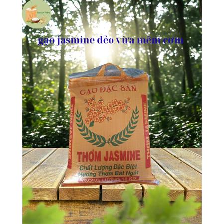 10kg gạo thơm jasmine dẻo vừa mềm cơm