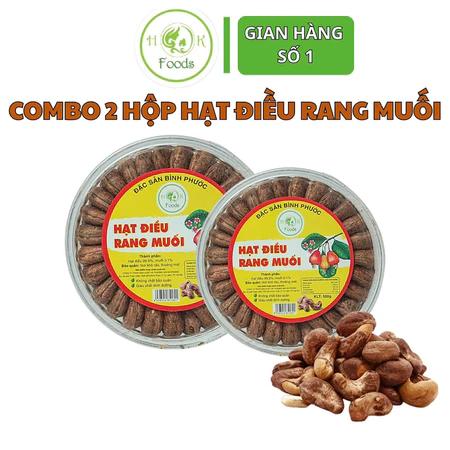Combo 2 Hộp điều nguyên luạ xếp hoa Bình Phước ( 1kg /2 hộp)