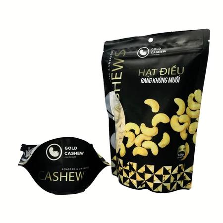 Hạt Điều Rang Tự Nhiên Nguyên Vị Không Muối Hàng Cao Cấp Xuất Khẩu Túi Zip 454gr