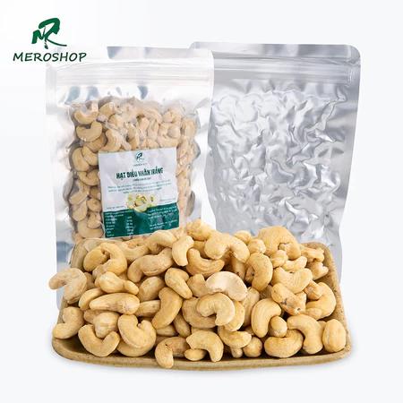 Hạt điều nhân trắng hạt làm sữa. Có hồ sơ công bố, xuất hóa đơn công ty đầy đủ