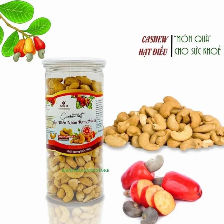 Hạt Điều không vỏ lụa rang muối Bình Phước Loại 1 giòn ngọt béo không bị hôi dầu
