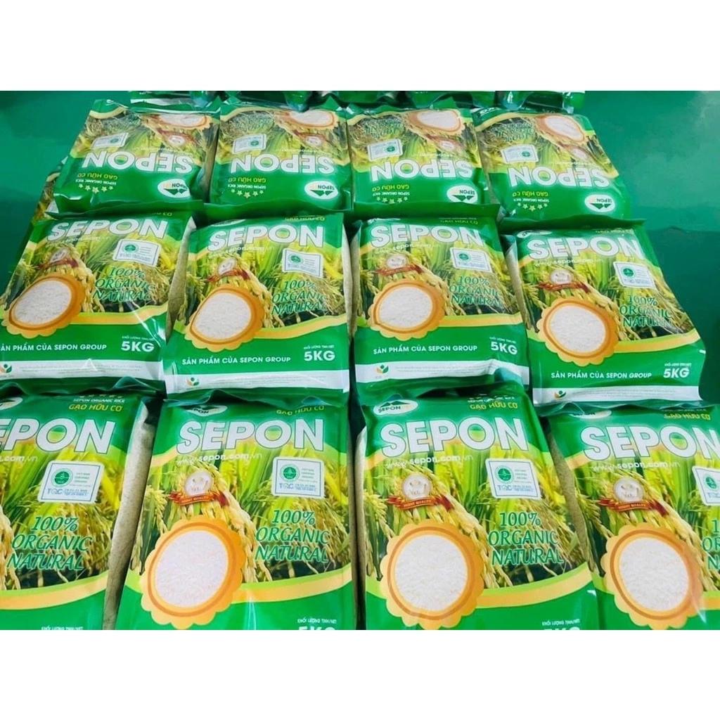 Gạo Hữu Cơ / ORGANIC / Gạo Sạch SEPON - Giống ST25, 5Kg/Túi