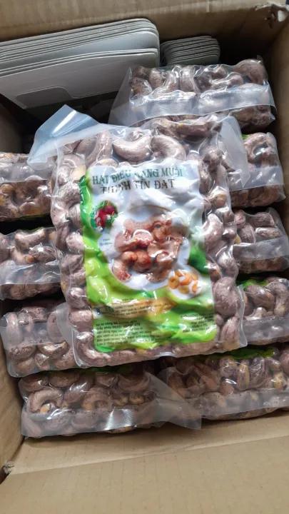 Hạt điều rang muối vỏ lụa Thịnh Tín Đạt - Giòn béo thơm ngon Loại 1 - Hộp 500gram