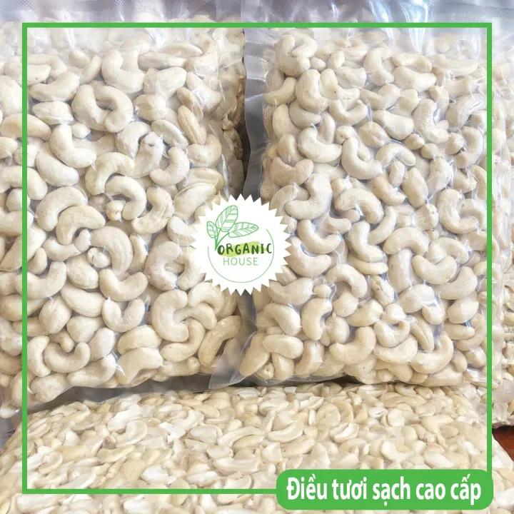 500g Hạt điều tươi nhân trắng nấu sữa, làm bánh tuyệt vời - Raw Cashew Kernels