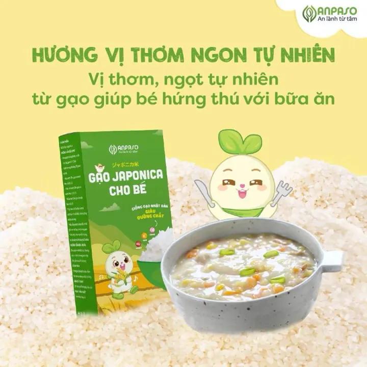 Gạo Japonica Anpaso cho bé ăn dặm 1kg