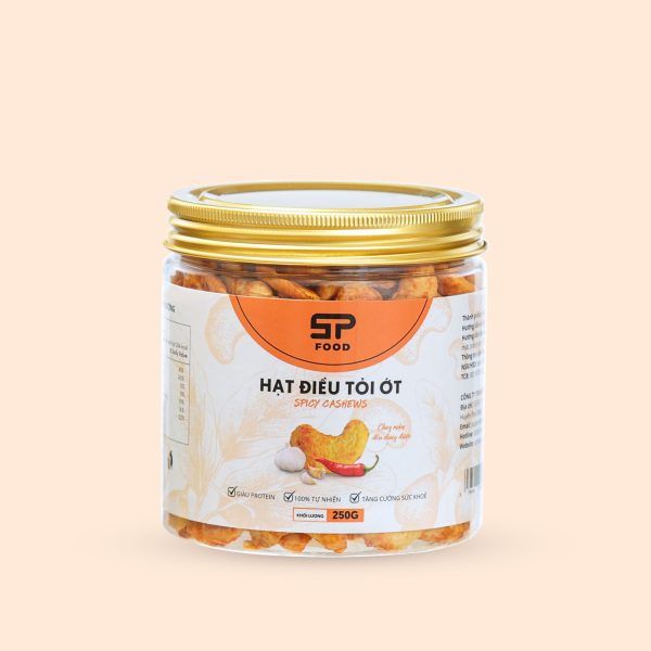 Hạt Điều Tỏi Ớt Hũ 250g