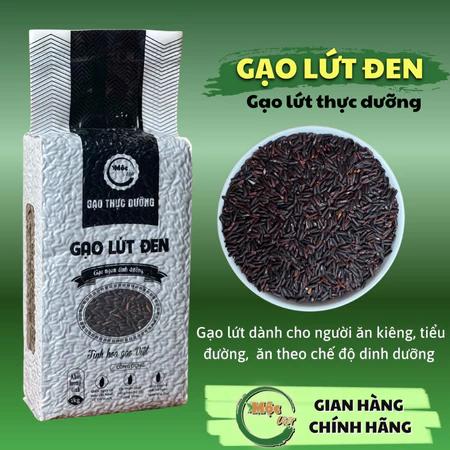 Gạo Lứt Đen Hữu cơ dẻo hỗ trợ giảm cân ăn kiêng gói 1kg - Chính Hãng Mộc Việt GLĐ01