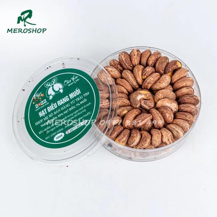 500GRAM HẠT ĐIỀU RANG MUỐI NGUYÊN LỤA (380-410 HẠT/KG, HẠT LỚN) XẾP HỘP