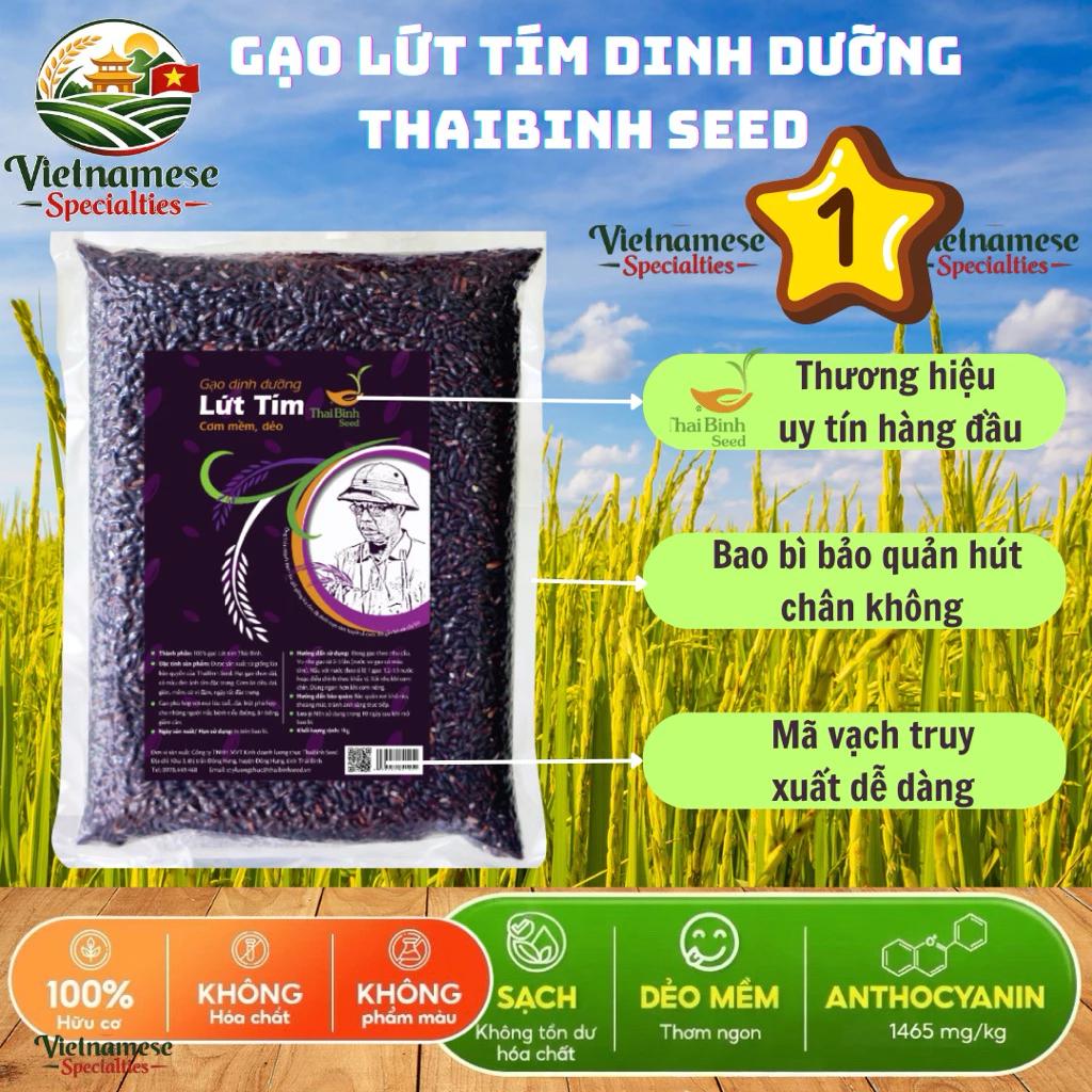 Gạo Lứt Tím Dinh Dưỡng Thái Bình Seed – Ăn Kiêng, Giảm Cân – Hỗ Trợ Tim Mạch, Ổn Định Đường Huyết, Tăng Đề Kháng