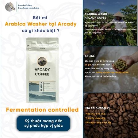 Cà Phê Arabica Cầu Đất Lâm Đồng Arcady Coffee - Cà Phê Nguyên Chất Rang Dành Cho Pha Phin Và Pha Máy
