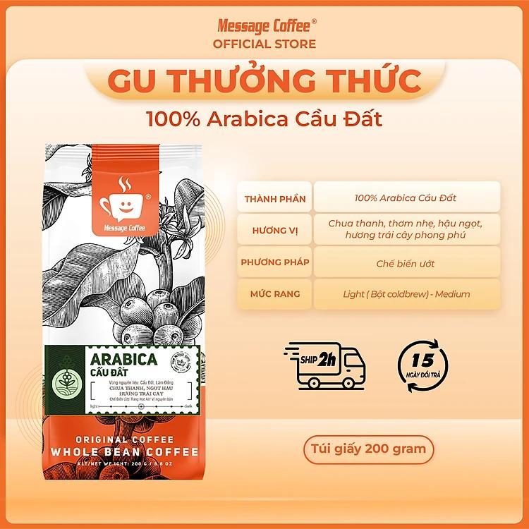 Cà Phê Arabica Cầu Đất Nguyên Chất Rang Mộc Đặc Biệt