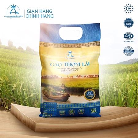 Gạo Jasmine Thơm Lài Thuần Giống - Thương Hiệu AN - Túi 5kg