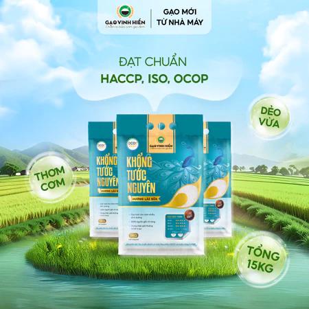 [Combo 3 Túi] Gạo Hương Lài Sữa Khổng Tước Nguyên Vinh Hiển - Tiết kiệm, dẻo mềm, thơm cơm