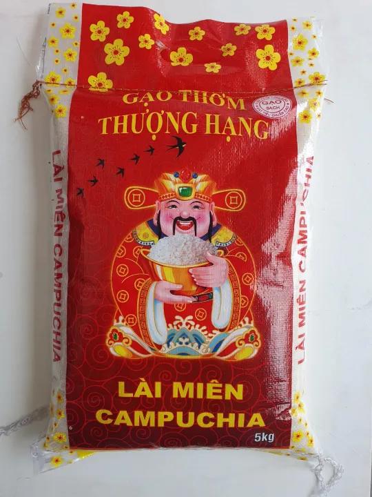Gạo Lài Miên 5kg L2 Campuchia Lúa Mùa Dẻo Nhẹ - Dẻo Nhẹ Mềm Cơm - Gạo Tiến Dũng