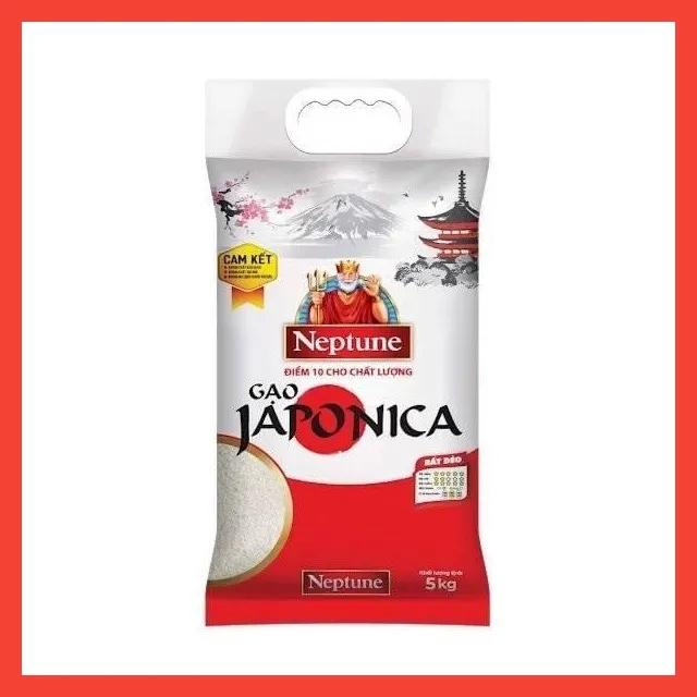 Gạo Japonica Neptune túi 5Kg - Dẻo mềm - Làm Cơm Cuộn , shushi
