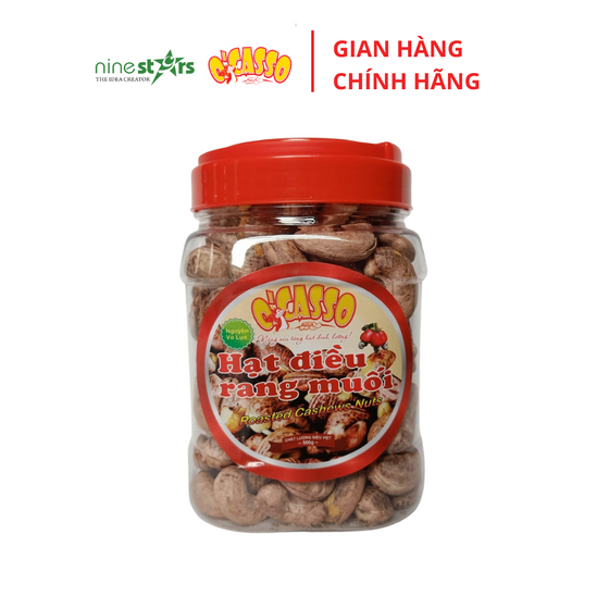 Hạt Điều Rang Muối Vỏ Lụa O'Casso - Loại Cồ Hộp 500G -  1KG