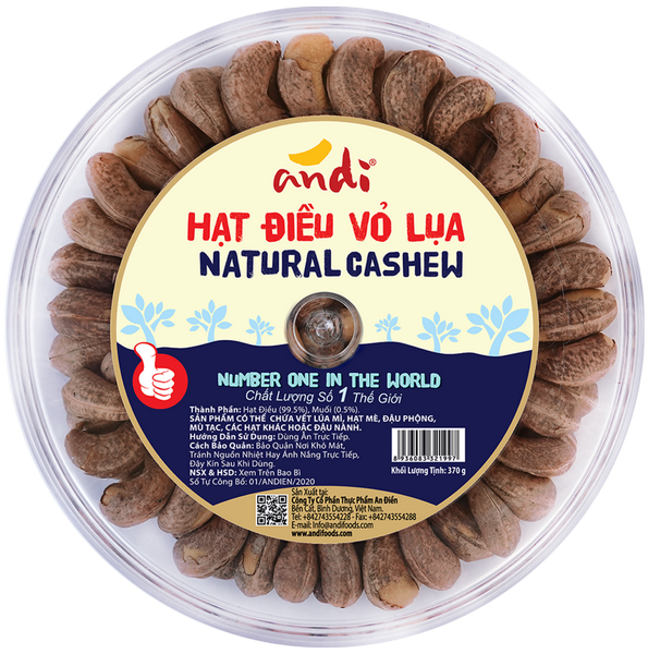 Hạt Điều Giòn - Sấy Rang Muối 370g