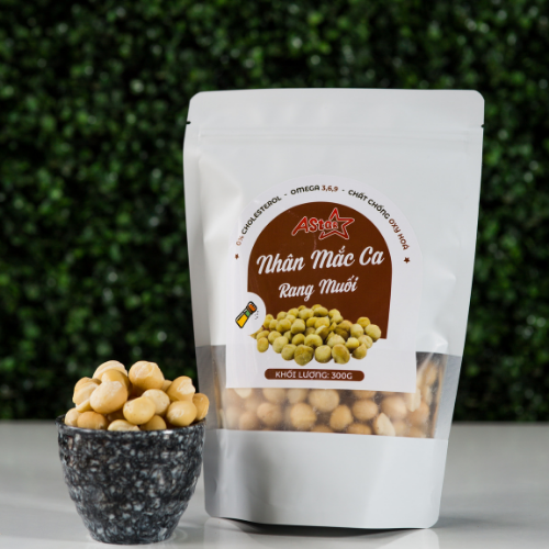 NHÂN MACCA RANG MUỐI ASTAR- 125Gr