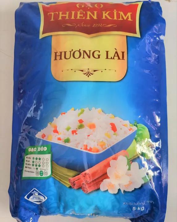 [Túi 5Kg – nhãn XANH] GẠO HƯƠNG LÀI THIÊN KIM Jasmine Rice