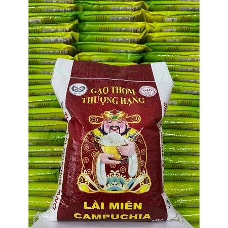 Gạo Lài Miên (Gạo Campuchia) - Dẻo thơm ngọt cơm (Bao 10kg)