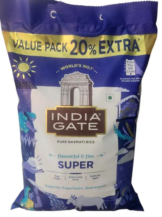 Gạo Basmati Indian Gate Super 5Kg Gạo Basmati India Gate Super Ấn Độ 5kg