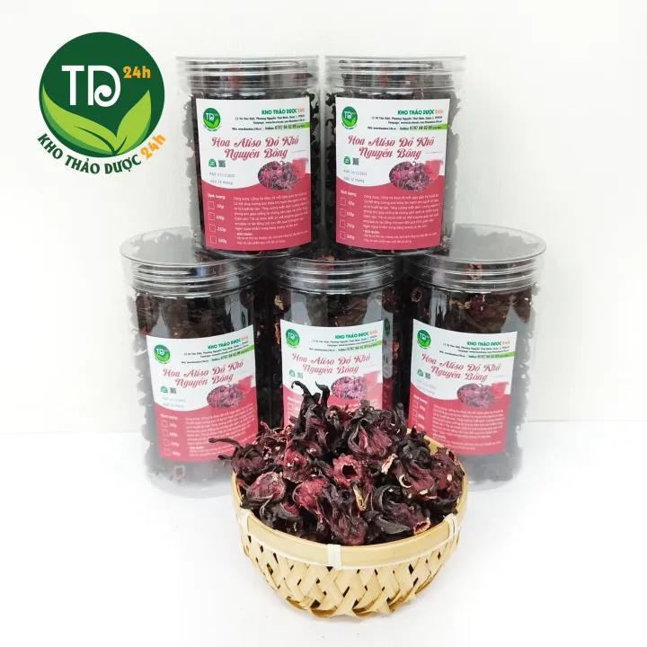 Hoa Atiso đỏ đẹp nguyên bông (Hoa bụp giấm/Hoa Hibiscus), nguyên liệu pha trà, chưng yến, làm siro