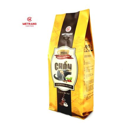 Cà Phê Mê Trang CHỒN Hạt Nguyên Chất - Túi Hạt 500gram