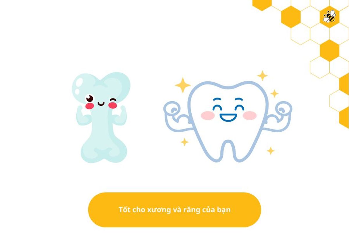 Tốt cho xương và răng của bạn