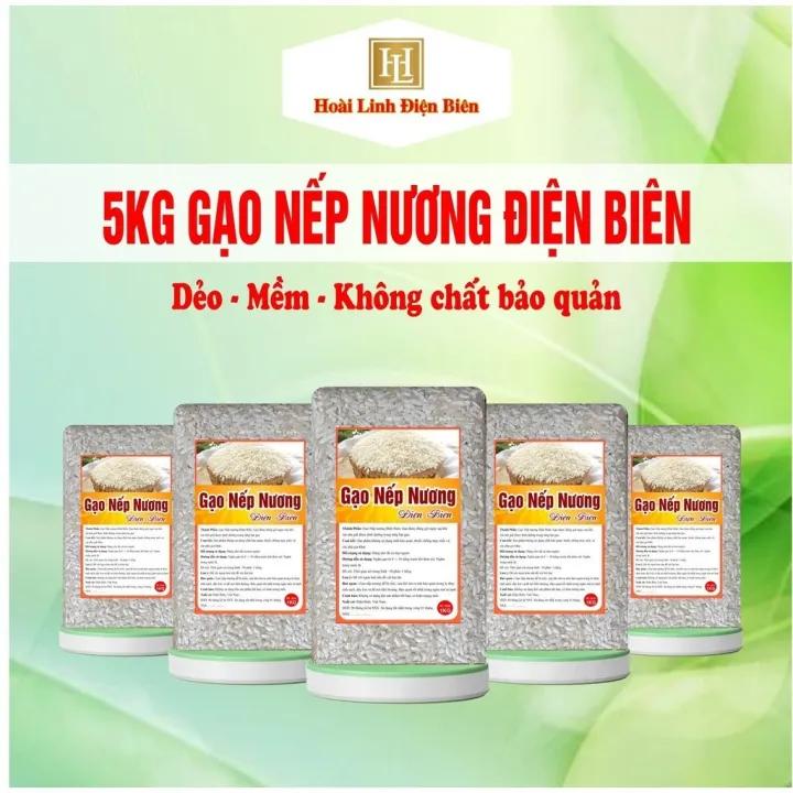 5kg gạo nếp nương Điện Biên (đóng mỗi túi 1kg, hút chân không) - Hoài Linh Điện Biên