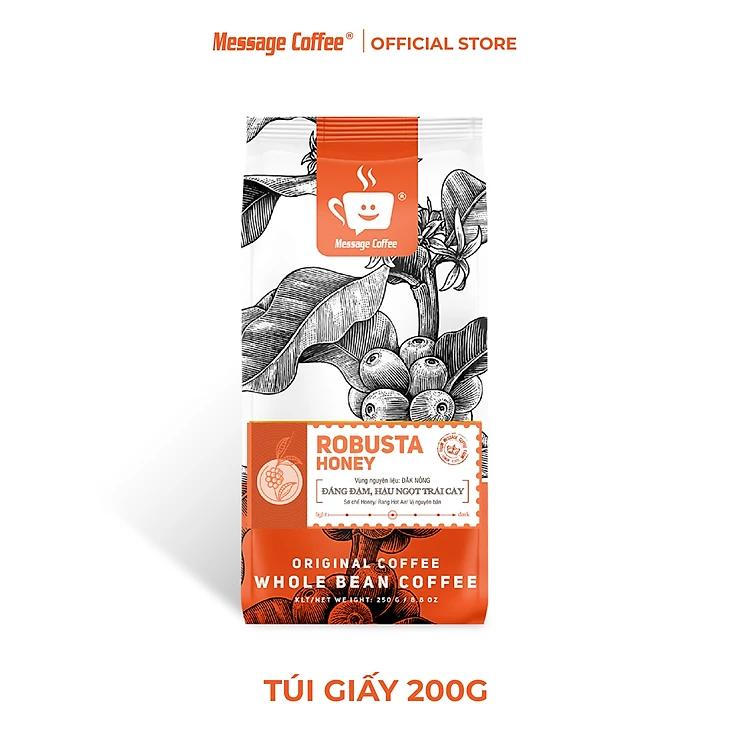 Cà phê Robusta Honey nguyên chất rang mộc cafe pha phin