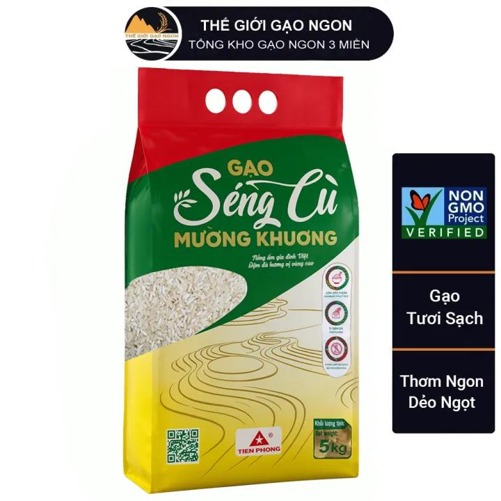 Gạo Séng Cù Mường Khương trắng túi 5Kg - Gạo cực dẻo và ngon, thơm tự nhiên - Giá Sỉ, Date mới