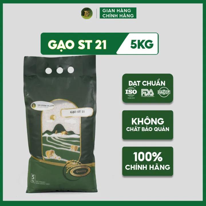 Gạo ST21 Thơm Dẻo Chất Lượng Cao, Đặc Sản Sóc Trăng - Chính Hãng TPI GROUP