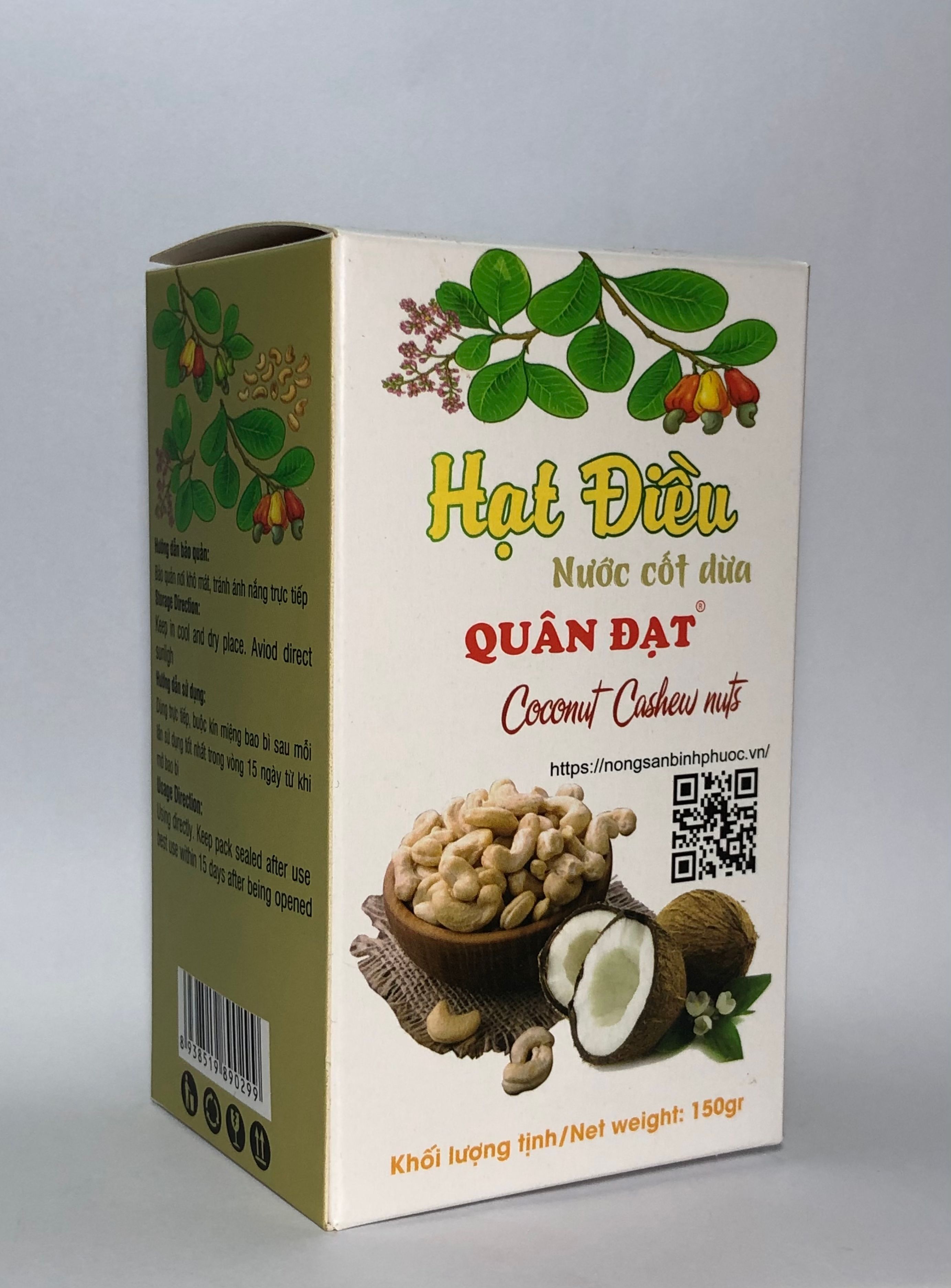 Hạt điều nước cốt dừa 150gr