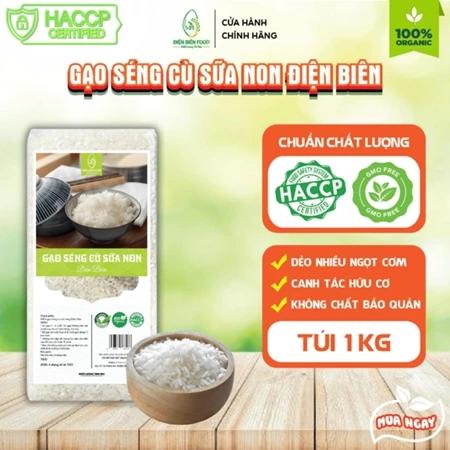 Gạo Séng Cù Sữa Non Hạt Dài Điện Biên dẻo nhiều ngọt cơm 1kg