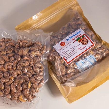 500 GRAM TÚI ZIP HẠT ĐIỀU RANG MUỐI | SHOP MẸ NHÍM BÌNH PHƯỚC