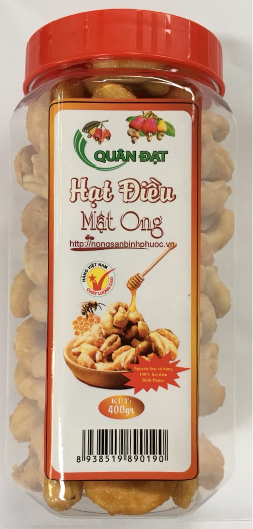 Hạt điều mật ong 400gr