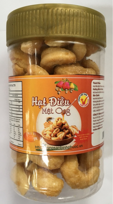 Hạt điều mật ong 250gr