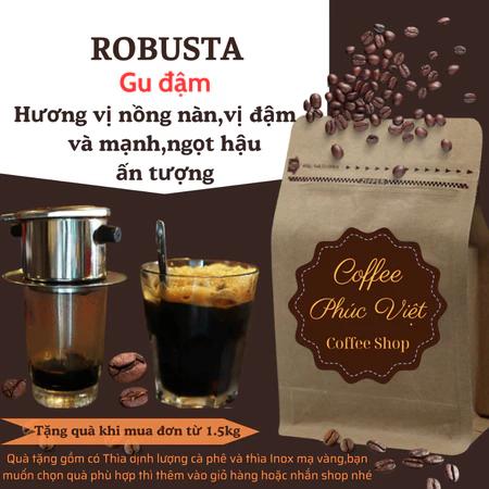 Cà Phê Robusta Đắk Lắk Nguyên Chất 100% – Cafe Rang Xay Mộc Đậm Đà – Bột Cà Phê Pha Phin Pha Máy 500g
