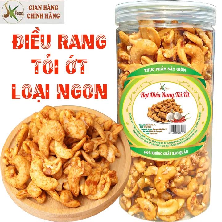 HẠT ĐIỀU RANG TỎI ỚT GIÒN NGON HIỆU SK FOOD ĐẢM BẢO VỆ SINH AN TOÀN THỰC PHẨM