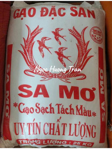 Gạo Sóc Miên (Sa mơ) nở xốp mềm, ngọt cơm bao bì thông thường không in chữ
